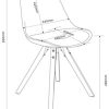 41FuGZL92cL._AC_.jpg Marque Amazon - Movian Arendsee - Lot de 2 chaises de salle à manger, 55 x 48,5 x 85 cm, Vert