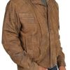 41KrgVpNqlL._AC_.jpg Hommes Blouson en Cuir Classique Robert Marron Nubuck Bomber Manteau