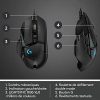 41NM6MQUf8L._AC_.jpg Logitech G502 HERO Souris Gamer Filaire Haute Performance, Capteur Gaming HERO 25K, 25 600 PPP, RVB, Poids Ajustable, 11 Boutons Programmables, Mémoire Intégrée, PC/Mac - Noire