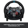 41QiqS7fo-S._AC_.jpg Logitech G29 Driving Force Volant de Course avec Pédales, Retour de Force Réaliste, Palettes Volant en Acier Inoxydable, Volant en Cuir, Rotation du Volant à 900°, Prise EU, PS5, PS4, PC, Mac - Noir