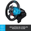 41QoEXTfIcS._AC_.jpg Logitech G29 Driving Force Volant de Course avec Pédales, Retour de Force Réaliste, Palettes Volant en Acier Inoxydable, Volant en Cuir, Rotation du Volant à 900°, Prise EU, PS5, PS4, PC, Mac - Noir
