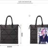 41RQU4iCHML._AC_.jpg Sac à main holographique géométrique Unique Iridescent Sac fourre-tout interchangeable Couleur changeant dames bourse écologique en cuir arc-en-sac à main pour les femmes grande idée cade (Colorful-1)