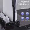 41Rp79KUK-L._AC_.jpg Vertical Support pour Playstation 5, Chargeur Station Ventilateur Refroidissement pour PS5 Digital Edition/Ultra HD Contrôleur Organisateur Stockage pour Jeu USB Ports pour PS5 DualSense
