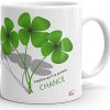 Mug Humour Tasse cadeau amour avec texte chiant et trèfle à 4 feuilles porte bonheur Mug Qualité Idée Cadeau Originale drôle Anniversaire Noël Fête amis collegue homme femme famille