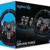 41YGbBZAP-L._AC_.jpg Logitech G29 Driving Force Volant de Course avec Pédales, Retour de Force Réaliste, Palettes Volant en Acier Inoxydable, Volant en Cuir, Rotation du Volant à 900°, Prise EU, PS5, PS4, PC, Mac - Noir