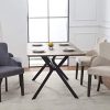 PS Global Ensemble de 2 chaises de salle à manger de luxe Grace, clous chromés faciles à assembler, dossier capitonné, dossier profond, velours en peluche neuf (crème)