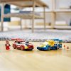 LEGO 60256 City Les Voitures de Course, Jeu de Construction avec Pilotes, Véhicules de Rallye Jouet Enfants de 5 Ans et +