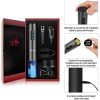 Flauno Tire Bouchon Électrique Rechargeable, Boite Cadeau avec Ouvre-Bouteille Automatique, Coupe-Capsule, Aérateur de Vin, Bouchon à Vin Vide d'air