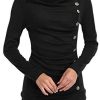 41pzmf7fuCL._AC_.jpg MISS MOLY Pull Femme Hiver Chic Manches Longues Jointif Couleur Tops Sweatshirt Blouse