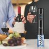Flauno Tire Bouchon Électrique Rechargeable, Boite Cadeau avec Ouvre-Bouteille Automatique, Coupe-Capsule, Aérateur de Vin, Bouchon à Vin Vide d'air