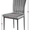 41yLjrijLwL._AC_.jpg ALBATROS Chaises de salle à manger Modena, lot de 6, gris, testées SGS