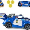 41yhqrWMrrL._AC_.jpg PAT PATROUILLE LE FILM - VÉHICULE TRANSFORMABLE CHASE - Voiture de Police Interactive + Moto Pat Patrouille Avec Transformation, Lance-Projectiles et Figurine Chase - 6060759 - Jouet Enfant 3 ans et +