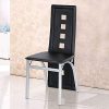 Flyelf Lot de 6 Chaises de Salle à Manger, Dossier Haut Siège Large, Meubles de Salle à Manger de Cuisine (Lot de 6,Noir)