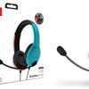 PDP Casque LVL40 Stereo pour Nintendo Switch Bleu & Rouge
