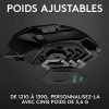 5101IbDMmzL._AC_.jpg Logitech G502 HERO Souris Gamer Filaire Haute Performance, Capteur Gaming HERO 25K, 25 600 PPP, RVB, Poids Ajustable, 11 Boutons Programmables, Mémoire Intégrée, PC/Mac - Noire