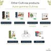 510aoB0cdxL._AC_.jpg Cultivea – Kit Prêt à Pousser d’Herbes Aromatiques – Graines Françaises 100% Écologiques et Bio – Jardin potager d’intérieur – Plante (Basilic, Persil et Ciboulette) - Idée Cadeau -