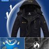 515PdjPNYwL._AC_.jpg GEMYSE Homme Veste de Ski Imperméable de Montagne Manteau d'hiver Extérieur en Polaire Coupe-Vent avec Capuche