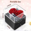 51DTrQvUwCL._AC_.jpg Rose Eternelle avec Bijoux, Rose éternelle Préservée, Love You Collier boîte à Bijoux, Idee Cadeau Anniversaire Saint Valentin Mariage Fete des Meres pour Femme Maman Cadeau de Noël
