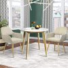 MEUBLES COSY Fauteuil Chaises de Salle à Manger, Bois, Beige, 56 x 56 x78 cm