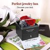 51ElJCAJ0OL._AC_.jpg Rose Eternelle avec Bijoux, Rose éternelle Préservée, Love You Collier boîte à Bijoux, Idee Cadeau Anniversaire Saint Valentin Mariage Fete des Meres pour Femme Maman Cadeau de Noël