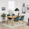 51GPbbIbxtL._AC_.jpg Marque Amazon - Movian Arendsee - Lot de 2 chaises de salle à manger, 55 x 48,5 x 85 cm, Vert