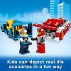 LEGO 60256 City Les Voitures de Course, Jeu de Construction avec Pilotes, Véhicules de Rallye Jouet Enfants de 5 Ans et +