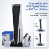 51Kpsbp7OBL._AC_.jpg Buluri Support Multifonctionnel PS5 avec Ventilateur de Refroidissement et Station de Charge à Double contrôleur avec 10 emplacements de Jeu pour Console Playstation 5 et édition numérique