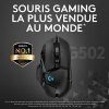 51L6QbpQDyL._AC_.jpg Logitech G502 HERO Souris Gamer Filaire Haute Performance, Capteur Gaming HERO 25K, 25 600 PPP, RVB, Poids Ajustable, 11 Boutons Programmables, Mémoire Intégrée, PC/Mac - Noire
