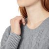 Amazon Essentials Pull à col Rond et Manches Longues 100% Coton Femme