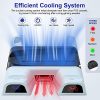 51Qt4DsZRYL._AC_.jpg Buluri Support Multifonctionnel PS5 avec Ventilateur de Refroidissement et Station de Charge à Double contrôleur avec 10 emplacements de Jeu pour Console Playstation 5 et édition numérique