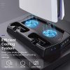51TOuYVUfoL._AC_.jpg Vertical Support pour Playstation 5, Chargeur Station Ventilateur Refroidissement pour PS5 Digital Edition/Ultra HD Contrôleur Organisateur Stockage pour Jeu USB Ports pour PS5 DualSense