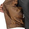 51XI5SPp55L._AC_.jpg Hommes Blouson en Cuir Classique Robert Marron Nubuck Bomber Manteau