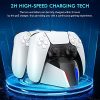 51XYhDVhL._AC_.jpg ECHTPower Chargeur Manette PS5, Station de Chargement avec Adaptateur Compatible avec Manettes DualSense Playstation 5, Support Double USB de Charge Rapide avec Indicateur LED pour Manette PS5