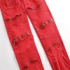 YLYL Homme Jeans Denim Jeans DéChiré Stretch Slim Fit Pantalon Relaxed Ripped Jeans Jean Pour Homme Denim Pants Jeans Jean Coupe Slim Classique Foncé