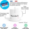Mug Humour Amour Tasse Message drôle. Idée Cadeau Original Amis Couple Amoureux Collègue Frère Sœur Mari Femme Fiancés pour Anniversaire St Valentin Noël. Mugs le Sourire dès le Réveil