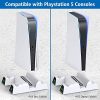 51hA5gEjKQL._AC_.jpg OIVO Support PS5 avec Ventilateur de Refroidissement pour Playstation 5, Chargeur Manette PS5 avec Indicateur LED, Station de Recharge PS5 avec Stockage 12 disques de Jeu
