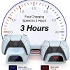 51iJ3GXY6-L._AC_.jpg Buluri Support Multifonctionnel PS5 avec Ventilateur de Refroidissement et Station de Charge à Double contrôleur avec 10 emplacements de Jeu pour Console Playstation 5 et édition numérique