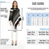 51jCwRTChFL._AC_.jpg Ferand - Chic Poncho Châle Rayée et Côtés à Franges - Femme