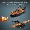 51rcVGrJbJS._AC_.jpg LEGO 42120 Technic Aéroglisseur de Sauvetage Jeu de Construction d'un Avion, Modèle 2 en 1, pour Garçons et Filles de 8 Ans et