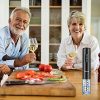 Flauno Tire Bouchon Électrique Rechargeable, Boite Cadeau avec Ouvre-Bouteille Automatique, Coupe-Capsule, Aérateur de Vin, Bouchon à Vin Vide d'air