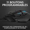 51sPghHZ2L._AC_.jpg Logitech G502 HERO Souris Gamer Filaire Haute Performance, Capteur Gaming HERO 25K, 25 600 PPP, RVB, Poids Ajustable, 11 Boutons Programmables, Mémoire Intégrée, PC/Mac - Noire