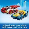 LEGO 60256 City Les Voitures de Course, Jeu de Construction avec Pilotes, Véhicules de Rallye Jouet Enfants de 5 Ans et +
