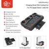 51tMObsW4OL._AC_.jpg Support vertical pour contrôleurs PS5 avec ventilateur de refroidissement, avec deux ports de chargeur de contrôleur pour PlayStation 5 et DualSense et 14 emplacements de jeu rétractables