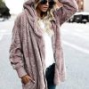 51uoM9GRgL._AC_.jpg Manteau Femme Hiver Cardigan à Capuche énorme Peluche Manches Longues Blouson Veste Outwear Chaud Automne Hiver Parka Hoodie