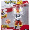 51wBHENCuHL._AC_.jpg Figurine Pokemon Jouet 10-12 cm, Pyrobut Cinderace – Pokemon Figurine - Nouvelle Vague 2021 - sous Licence Officielle Jouet Pokemon