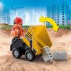 51wWO4JPhFL._AC_.jpg PLAYMOBIL City Action 70742 Chantier avec Camionnette A partir de 4 Ans