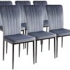 ALBATROS Chaises de salle à manger Modena, lot de 6, ALBATROS Chaises de salle à manger Modena, lot de 6, gris, testées SGS