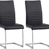 Albatros chaise cantilever BURANO Lot de 2 chaises, noir, testé Albatros chaise cantilever BURANO Lot de 2 chaises, noir, testé par SGS