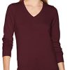 Amazon Essentials Pull Classique léger à Manches Longues et col en V Femme