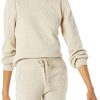 Amazon Essentials Pull à col Rond avec épaules plissées et Amazon Essentials Pull à col Rond avec épaules plissées et Doux au Toucher Femme